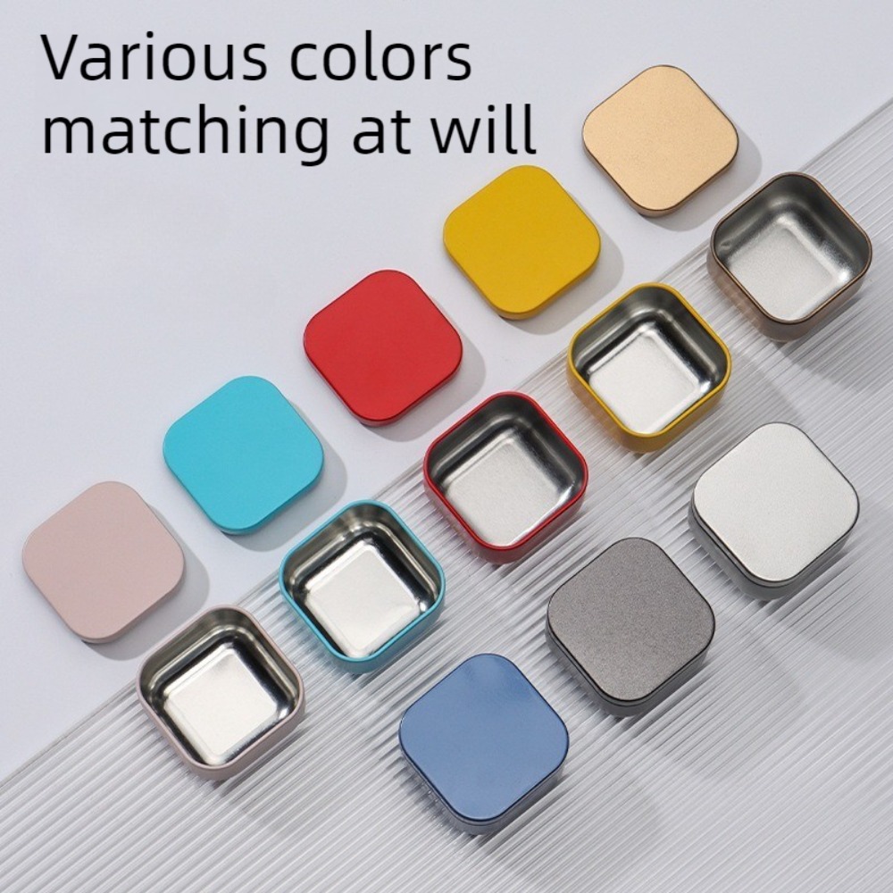 Tin Container Lid - 20 шт. пустых квадратных банок для