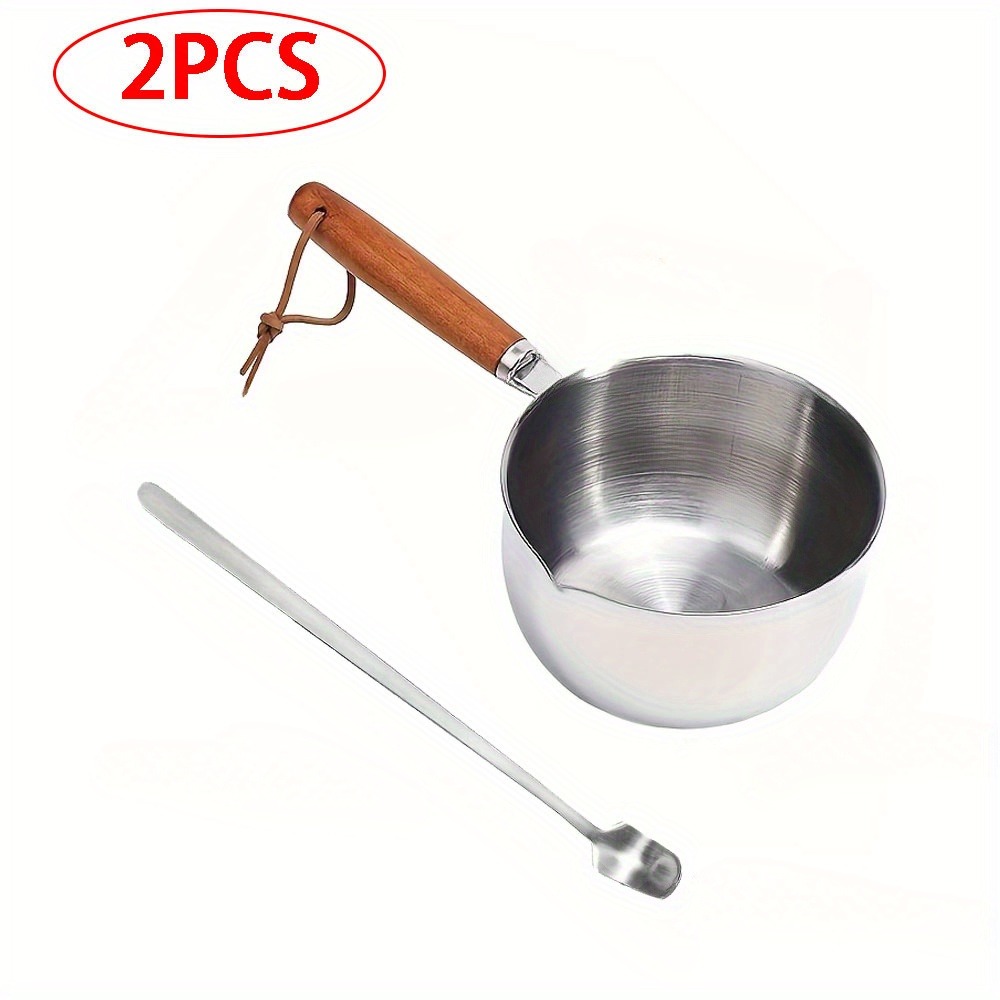 Candle Making Jug - 2 шт./набор: Воскоплав с деревянной ручкой