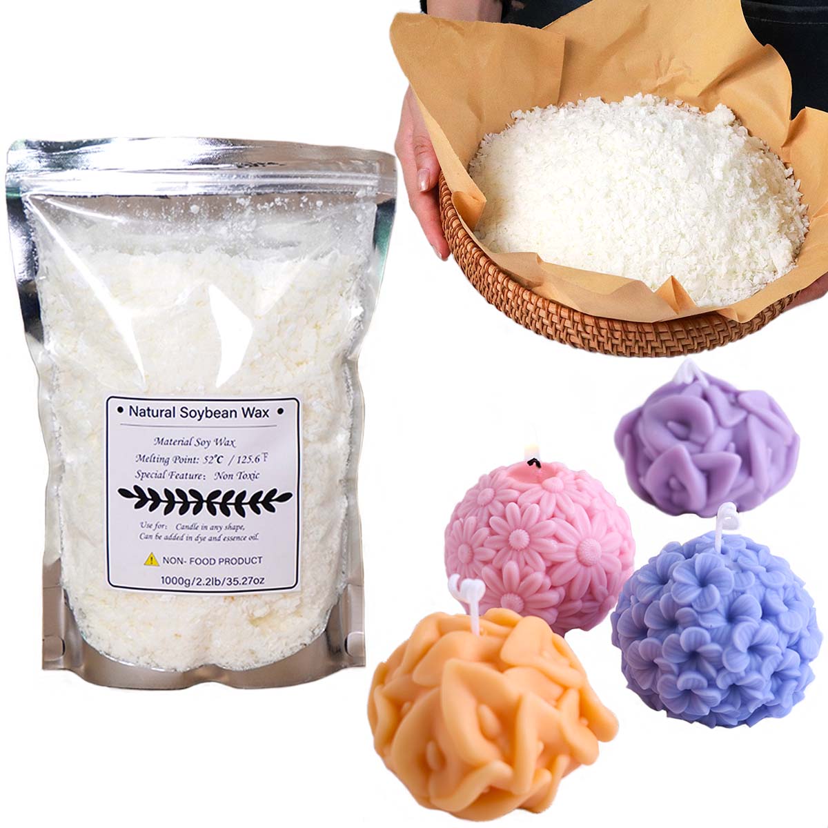 100/250/500/1000 г натуральный – обзор и цена Candle Making Kits